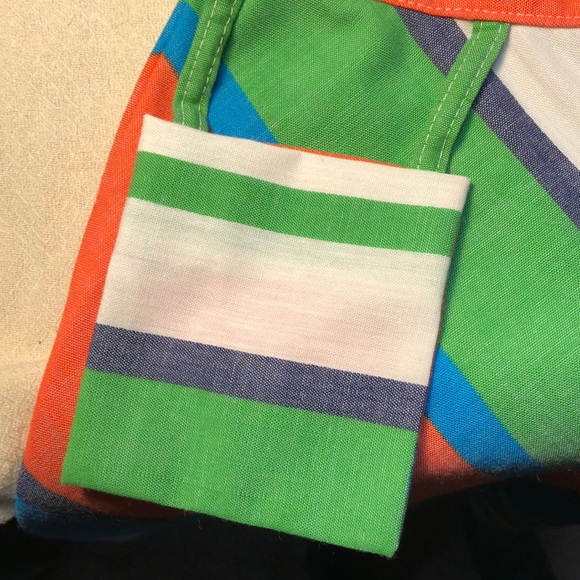 Colorful geometric retro springtime skirt - Picture 5 of 5